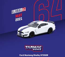 Tarmac Works 1/64 Ford Mustang GT250R White