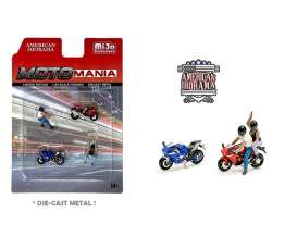 American Diorama 1/64 Figures & Motorbikes Moto Mania