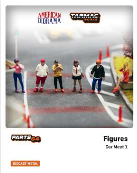 Tarmac/American Diorama 1/64 Figurine Car Meet 1