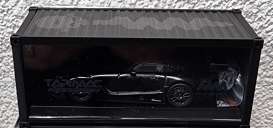 Tarmac Works 1/64 2018 Mercedes AMG GT3 #4 With Container & Figure Black