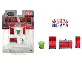 American Diorama 1/64 Metal Tools Garage Set 1 Limited Edition