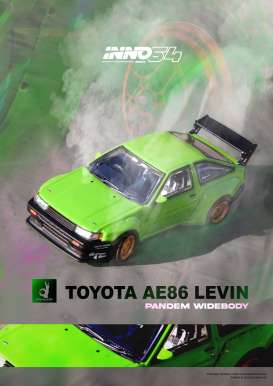 Inno64 1/64 Toyota AE86 Pandem Rocket Bunny Green