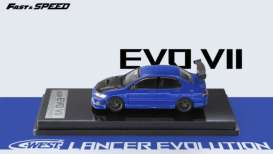 Fast & Speed 1/64 Mitsubishi Lancer Evo VII Blue