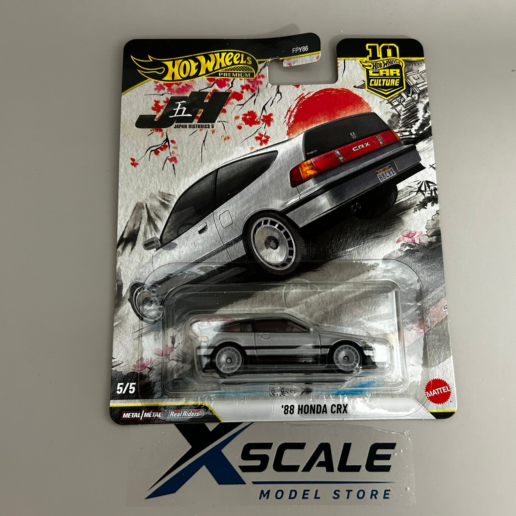 Premium Hot Wheels 1/64 Car Culture Japan Historics Honda 88 CRX
