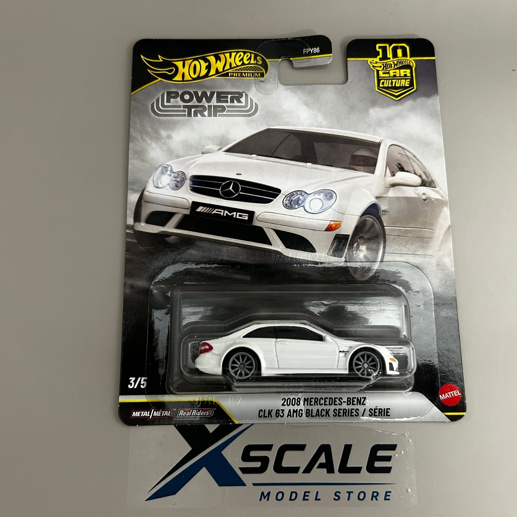 Premium Hot Wheels 1/64 Car Culture Power Trip 2008 Mercedes Benz CLK AMG