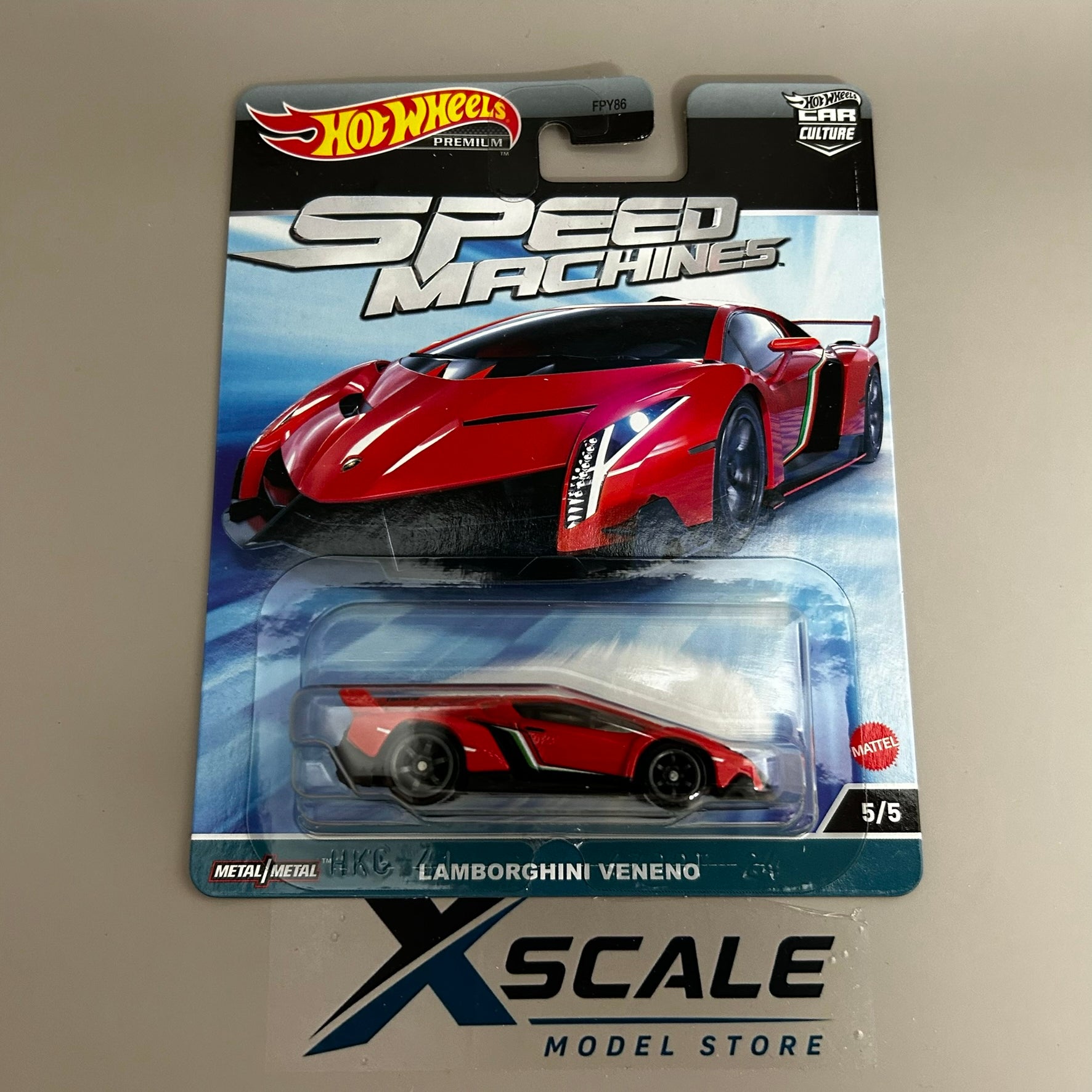 Premium Hot Wheels 1/64 Car Culture Speed Machine Lamborghini Veneno
