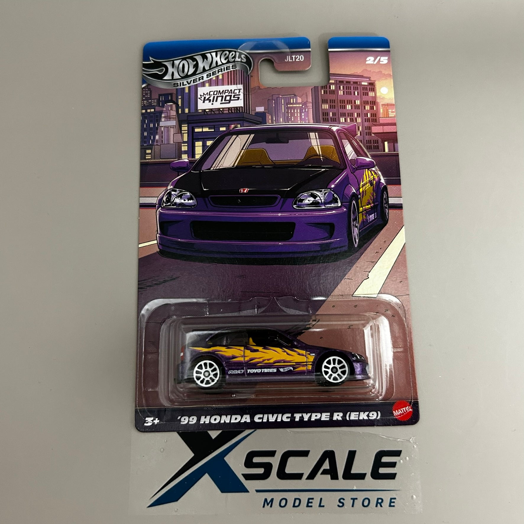 Silver Series Hot Wheels 1/64 Compact Kings Honda Civic 99 Type R EK9