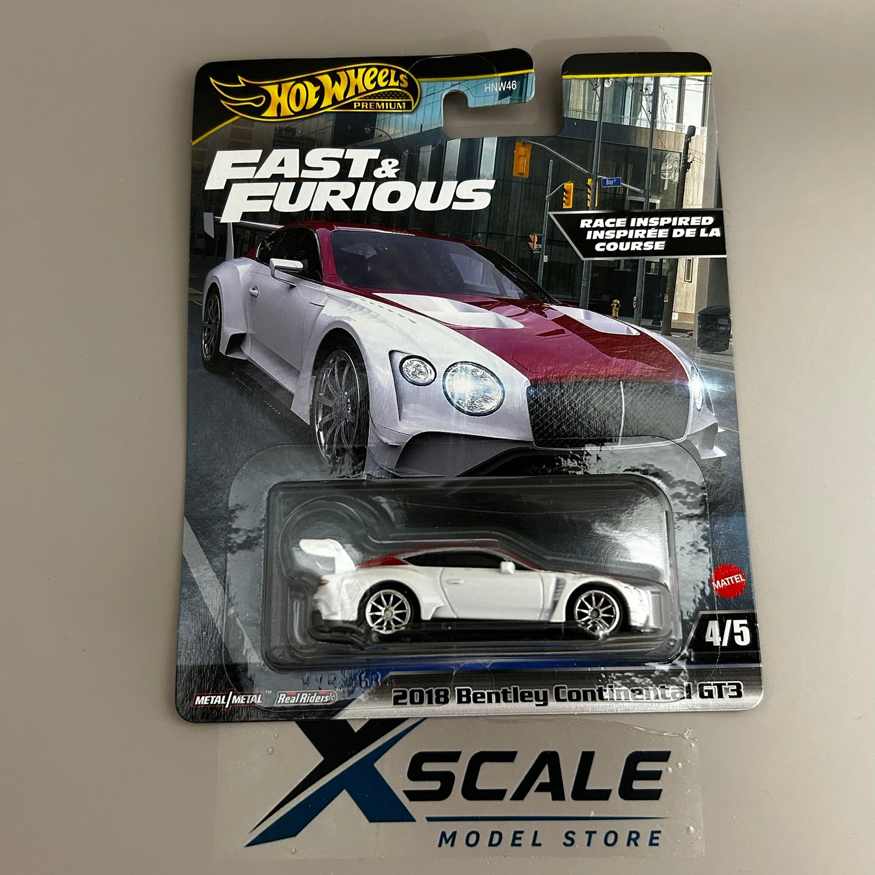 Premium Fast & Furious Hot Wheels 1/64 Bentley Continental GT3 2018
