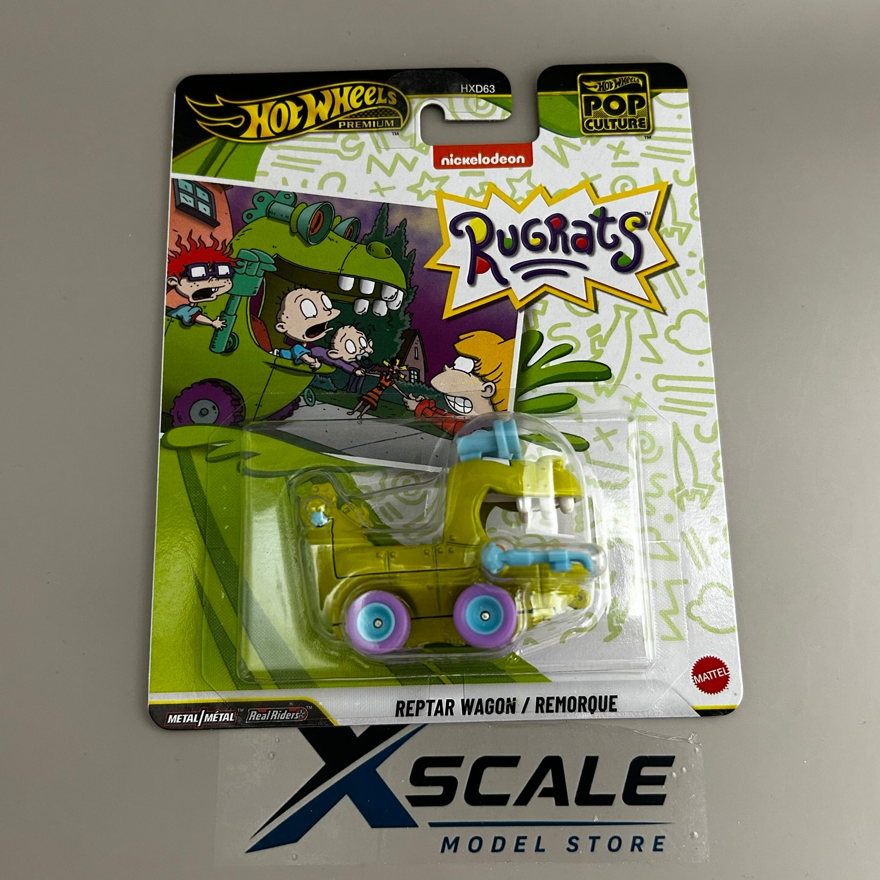Premium Hot Wheels Pop Culture 1/64 Rugrats Reptar Wagon