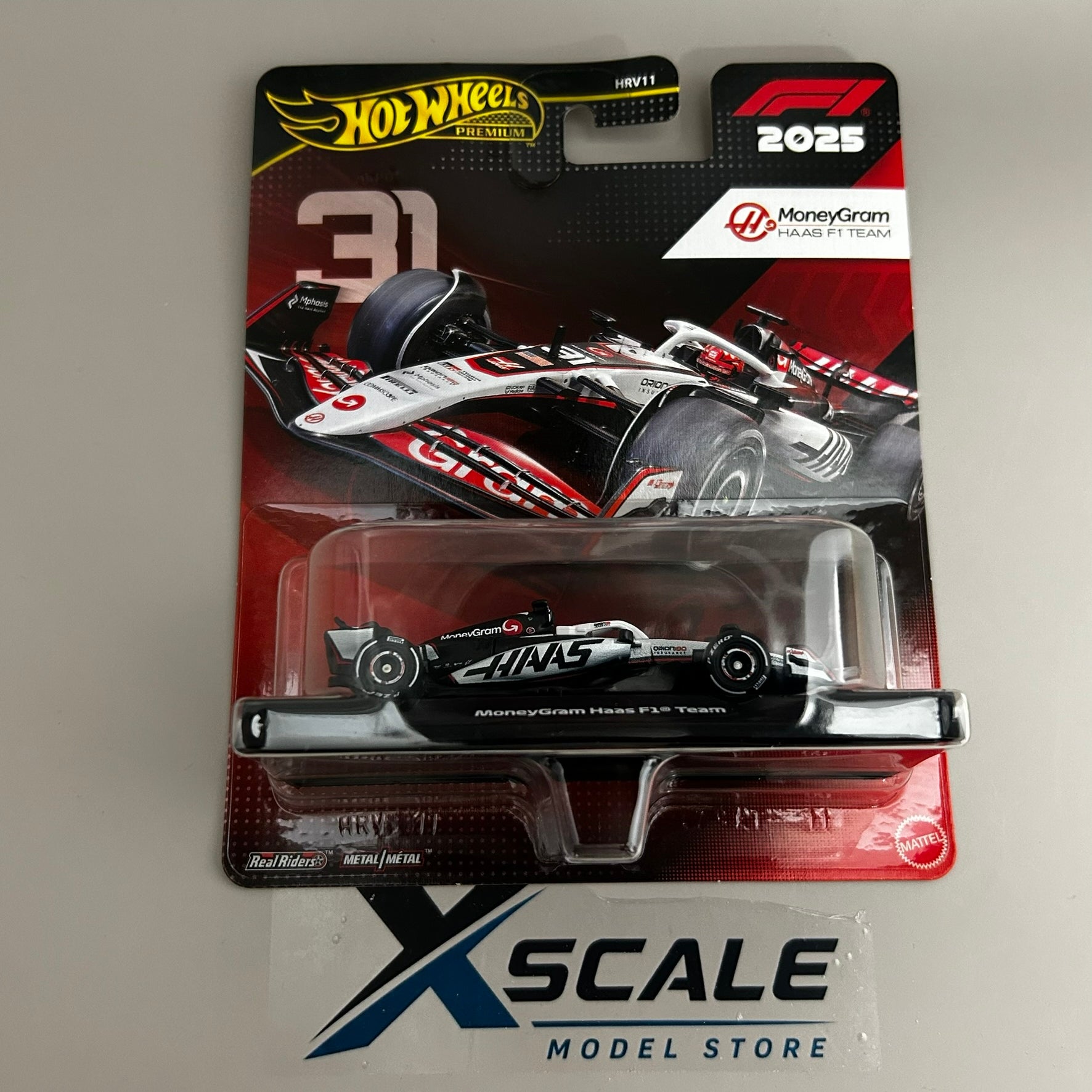Premium Hot Wheels 1/64 Formula 1 2025 Haas #31