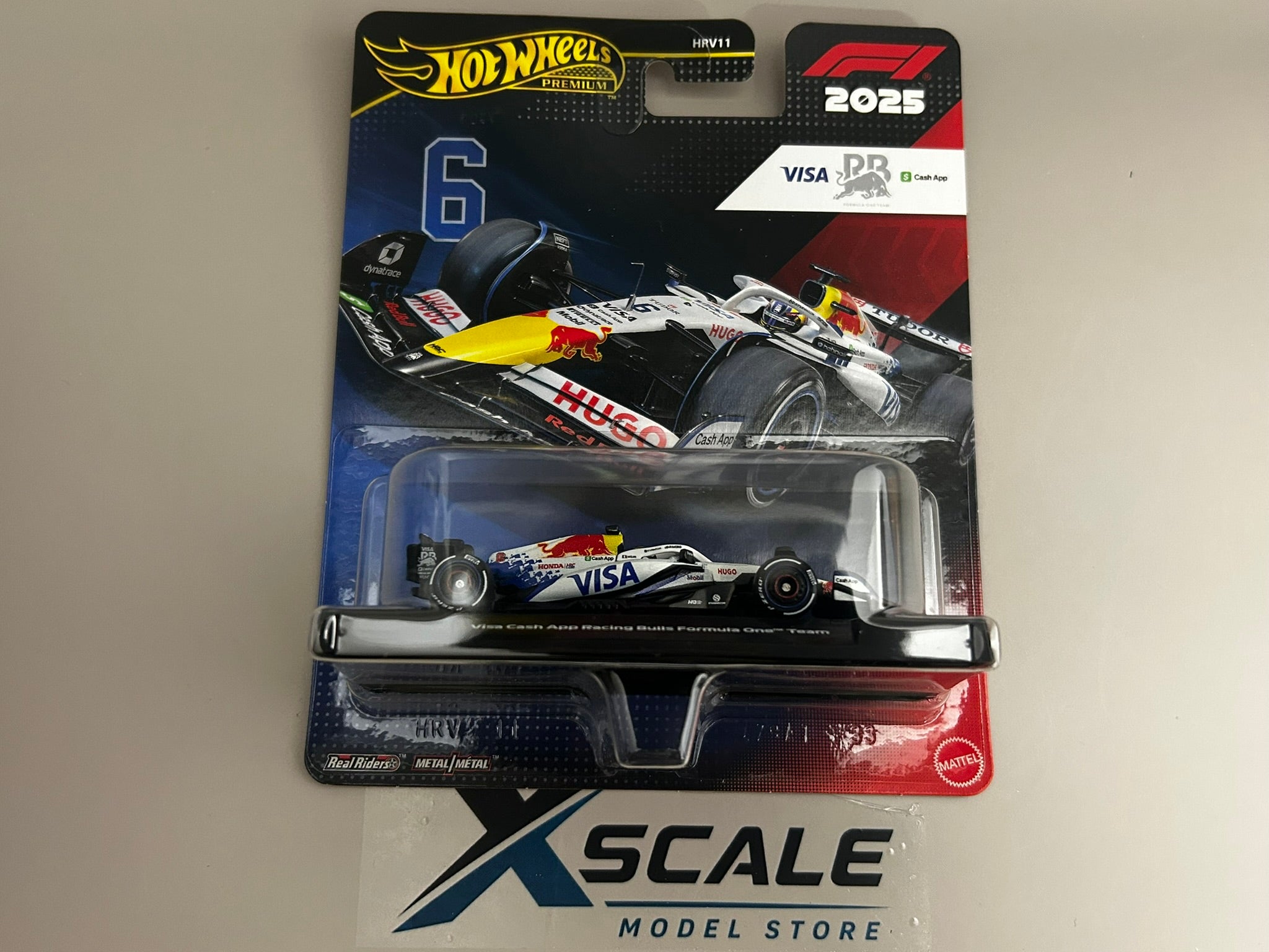 Premium Hot Wheels 1/64 Formula 1 2025 Visa Cash App Racing Bulls #6