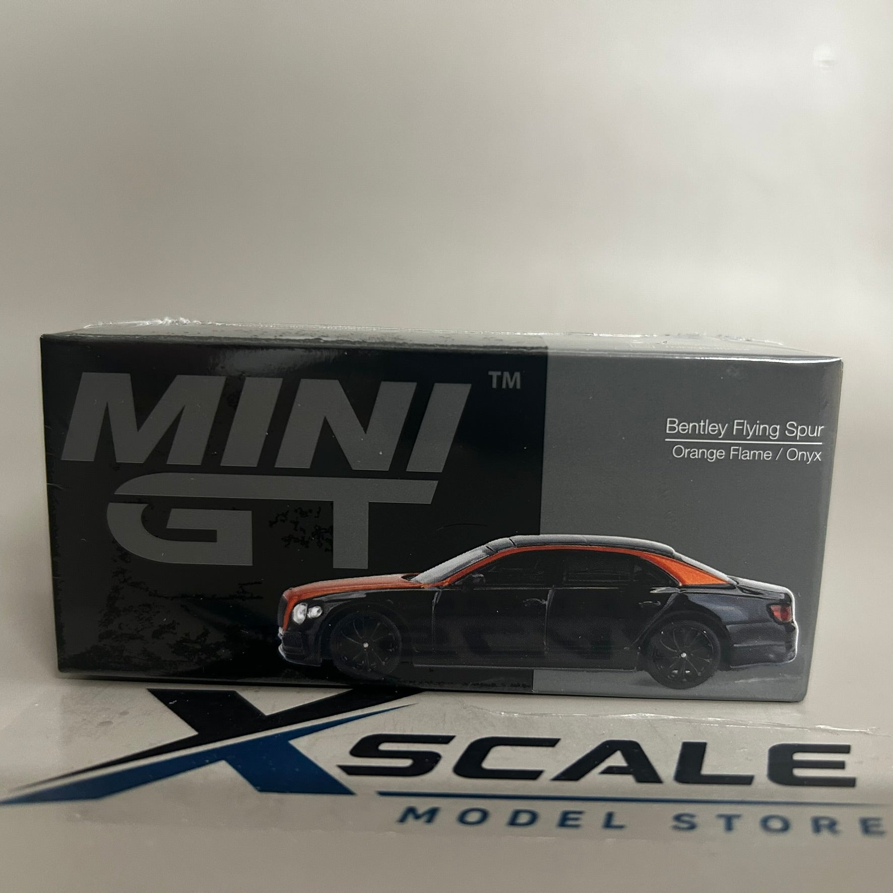 Mini GT 1/64 #991 Bentley Flying Spur Orange Flame