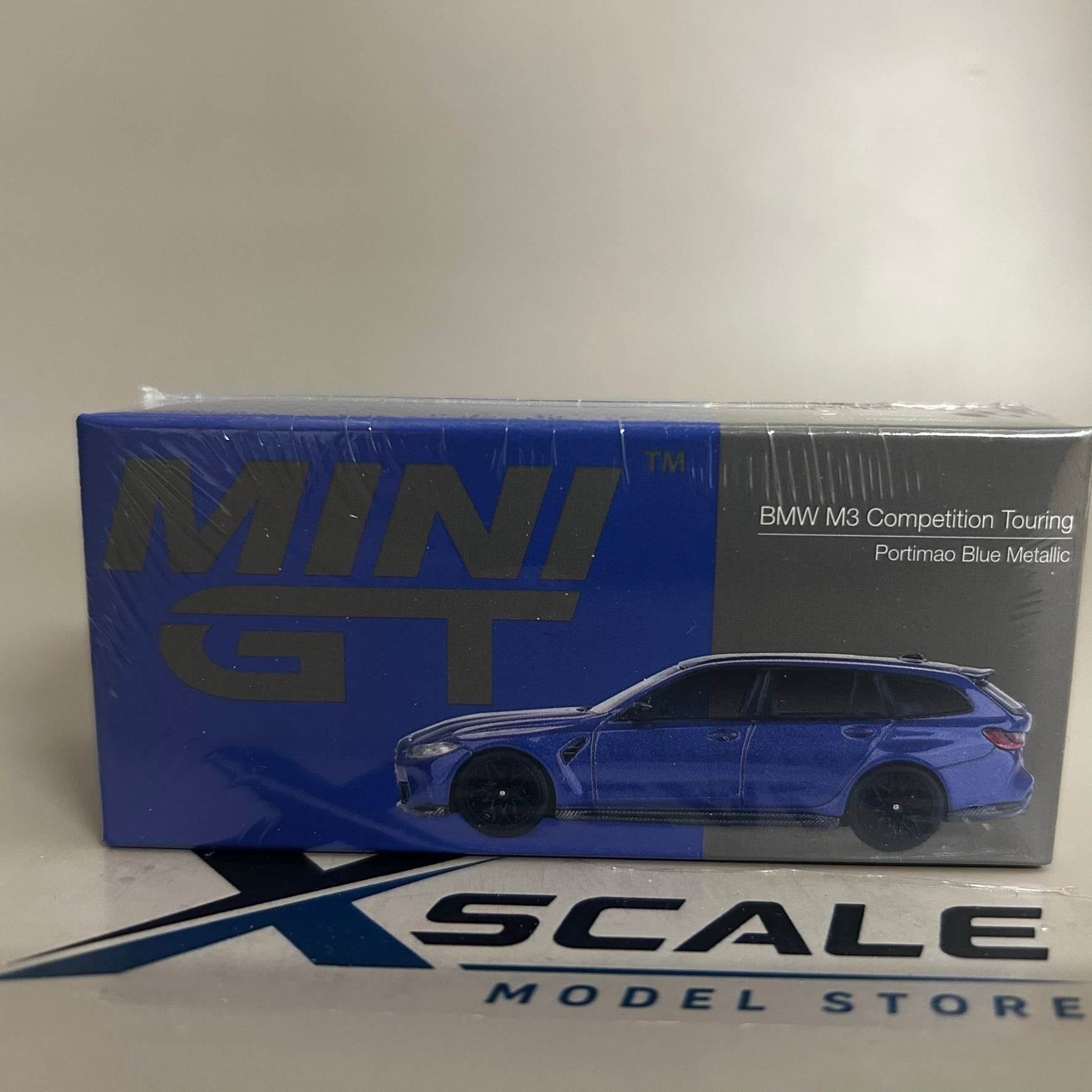 Mini GT 1/64 #1090 BMW M3 Competition Touring Blue
