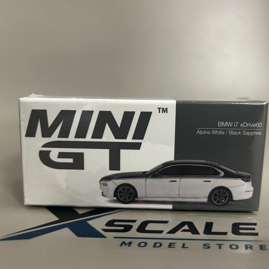 Mini GT 1/64 #959 BMW i7 xDrive60 White/Black