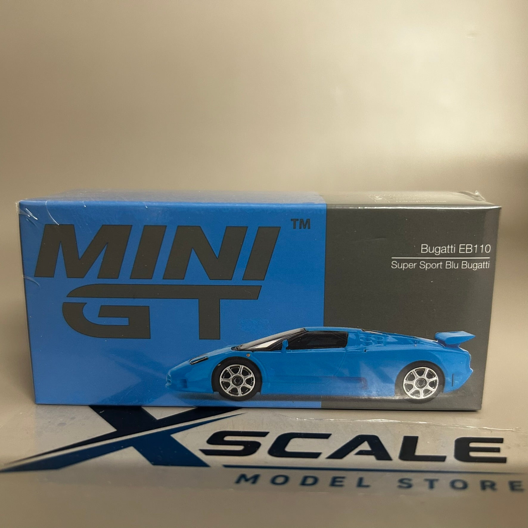 Mini GT 1/64 #890 Bugatti EB110 Blue