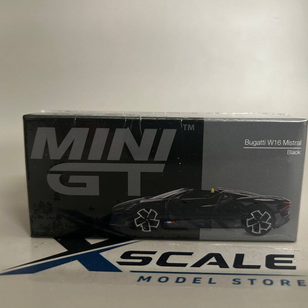 Mini GT 1/64 #1058 Bugatti W16 Mistral Black