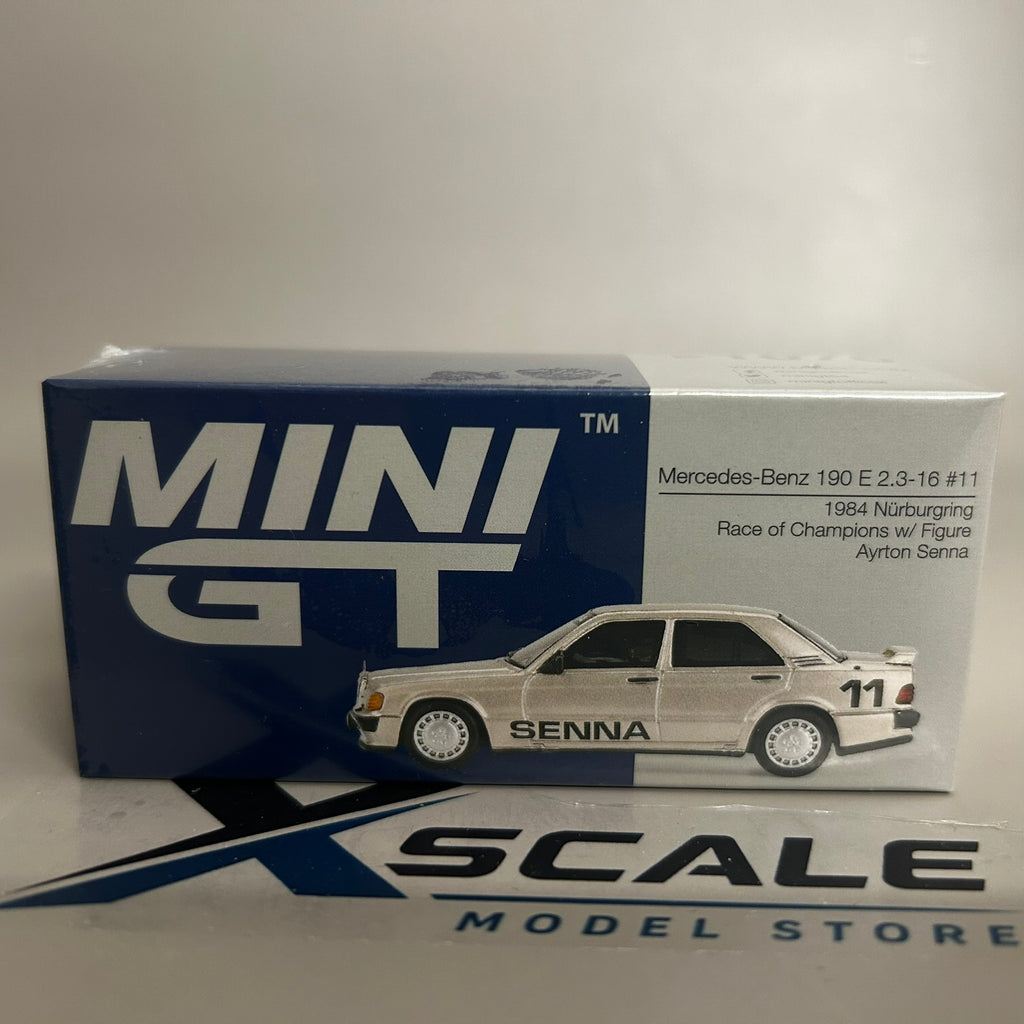 Mini GT 1/64 #1076 Mercedes Benz 190E 1984 Nurburgring Senna