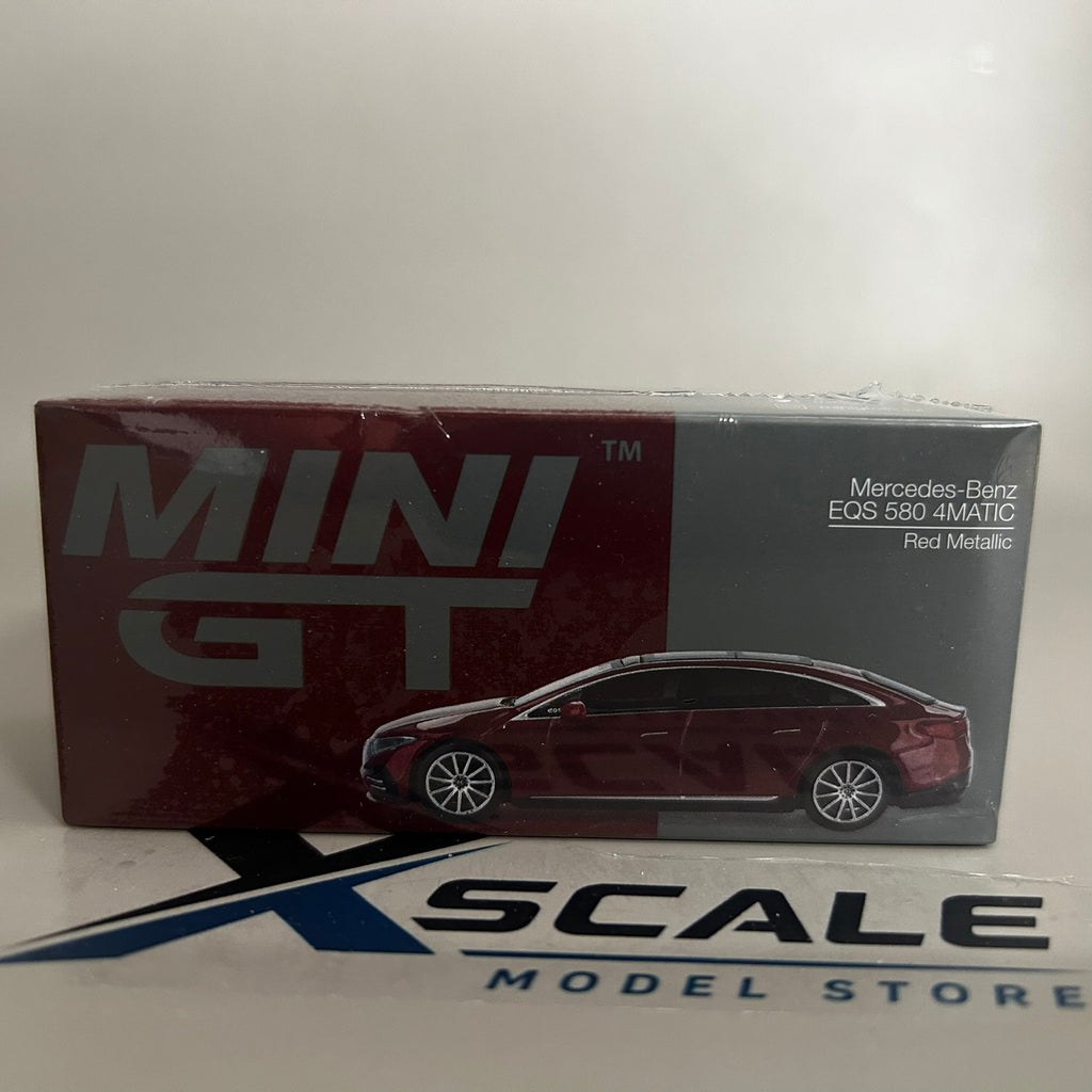 Mini GT 1/64 #970  Mercedes Benz EQS 580 4Matic Red