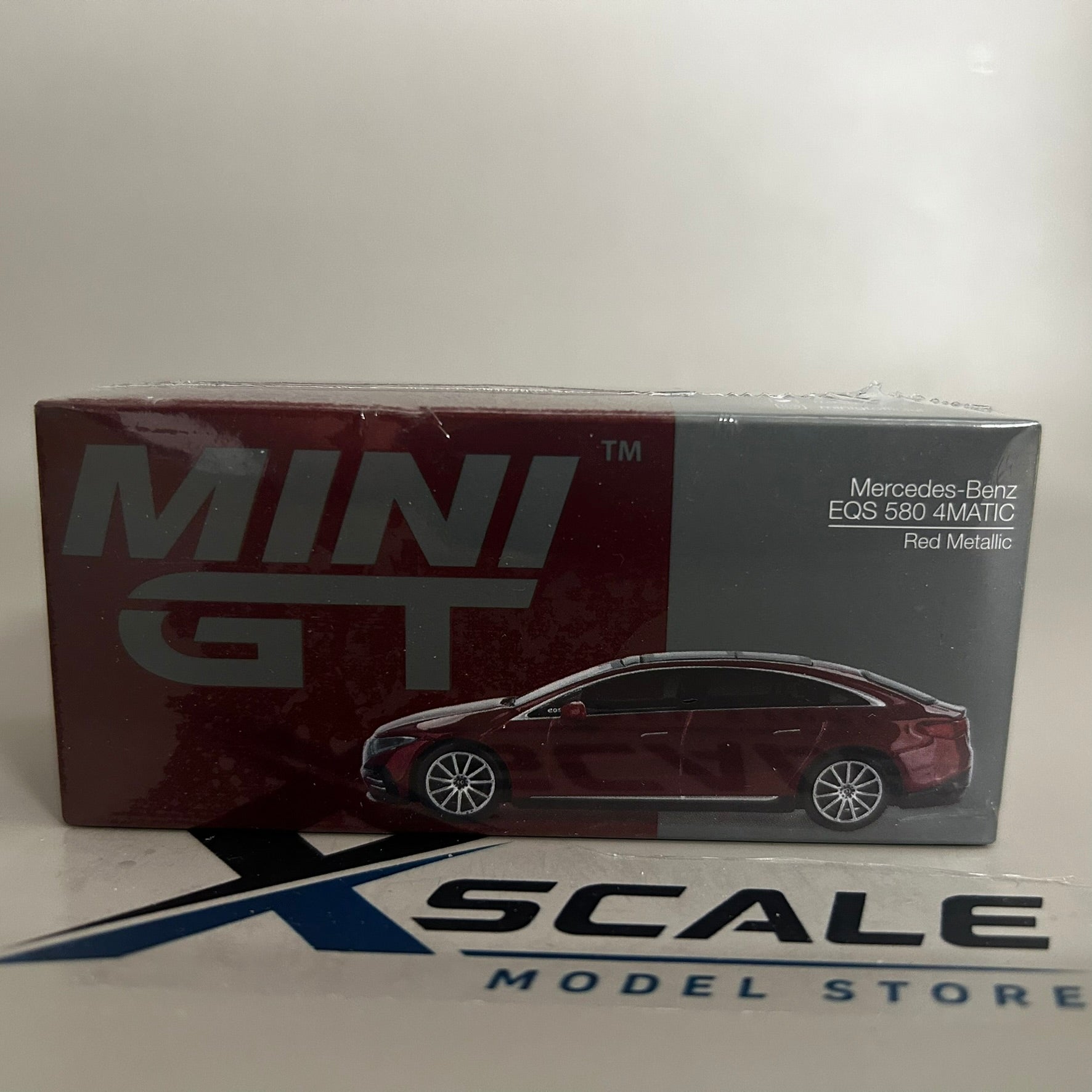 Mini GT 1/64 #970  Mercedes Benz EQS 580 4Matic Red