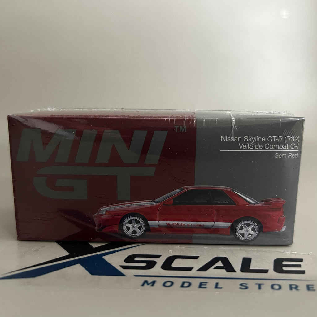 Mini GT 1/64 #987 Nissan Skyline GTR R32 Veilside Red