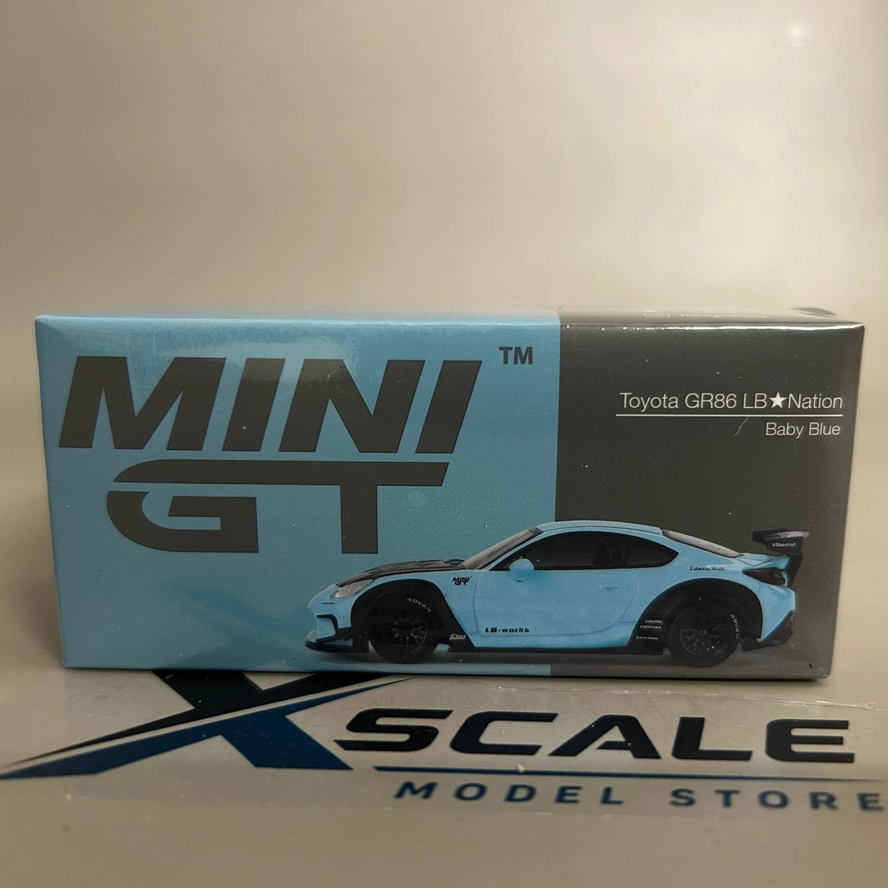 Mini GT 1/64 #873 Toyota GR86 LB Nation Blue