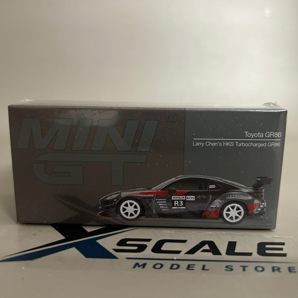 Mini GT 1/64 #820 Toyota GR86 Larry Chen HKS