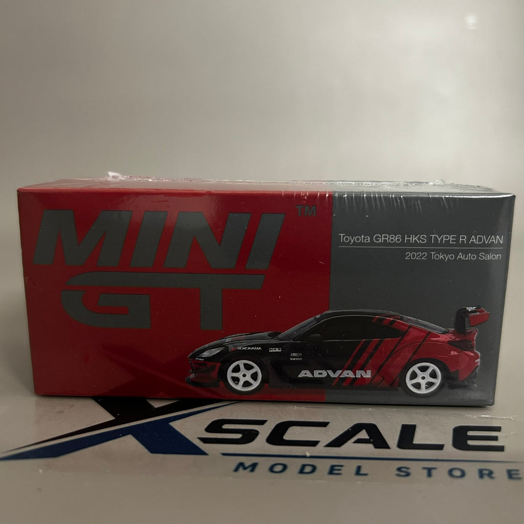 Mini GT 1/64 #956 Toyota GR86 HKS Type R Advan 2022 Tokyo Salon
