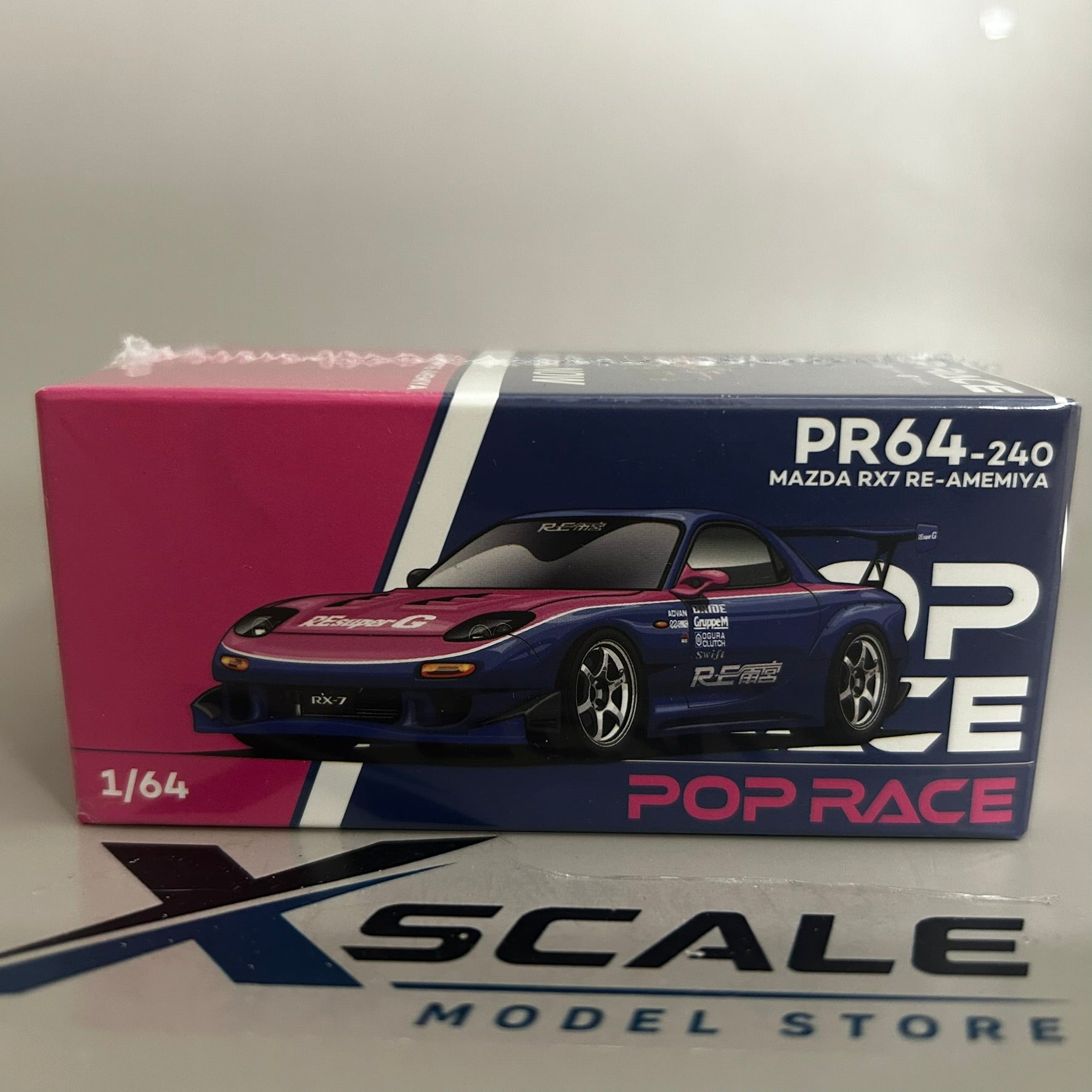 Pop Race 1/64 #240 Mazda RX7 Re Amemiya