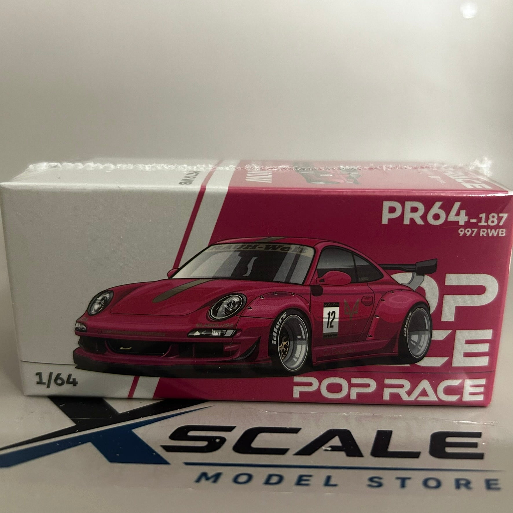 Pop Race 1/64 #187 Porsche 97 RWB Pink