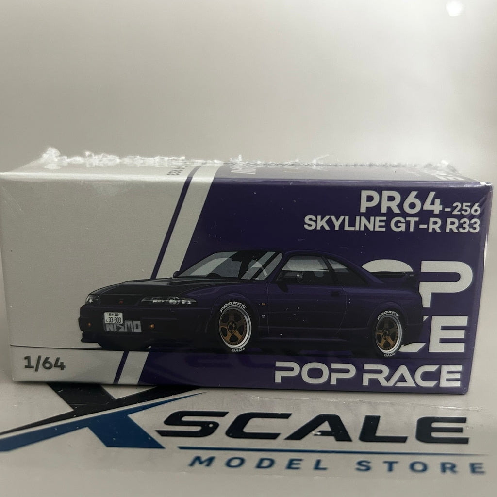 Pop Race 1/64 #256 Skyline GTR R33 Midnight Purple