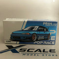 Pop Race 1/64 #206 Pandem Honda Civic EG6 Blue Chrome