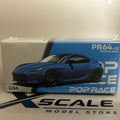 Pop Race 1/64 #12 Toyota GR86 Blue
