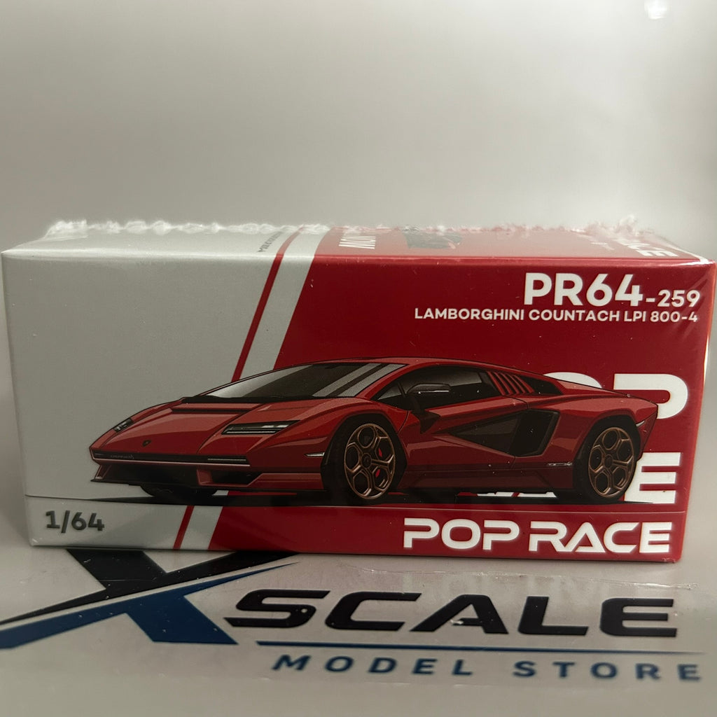 Pop Race 1/64 #259 Lamborghini Countach LPI 800