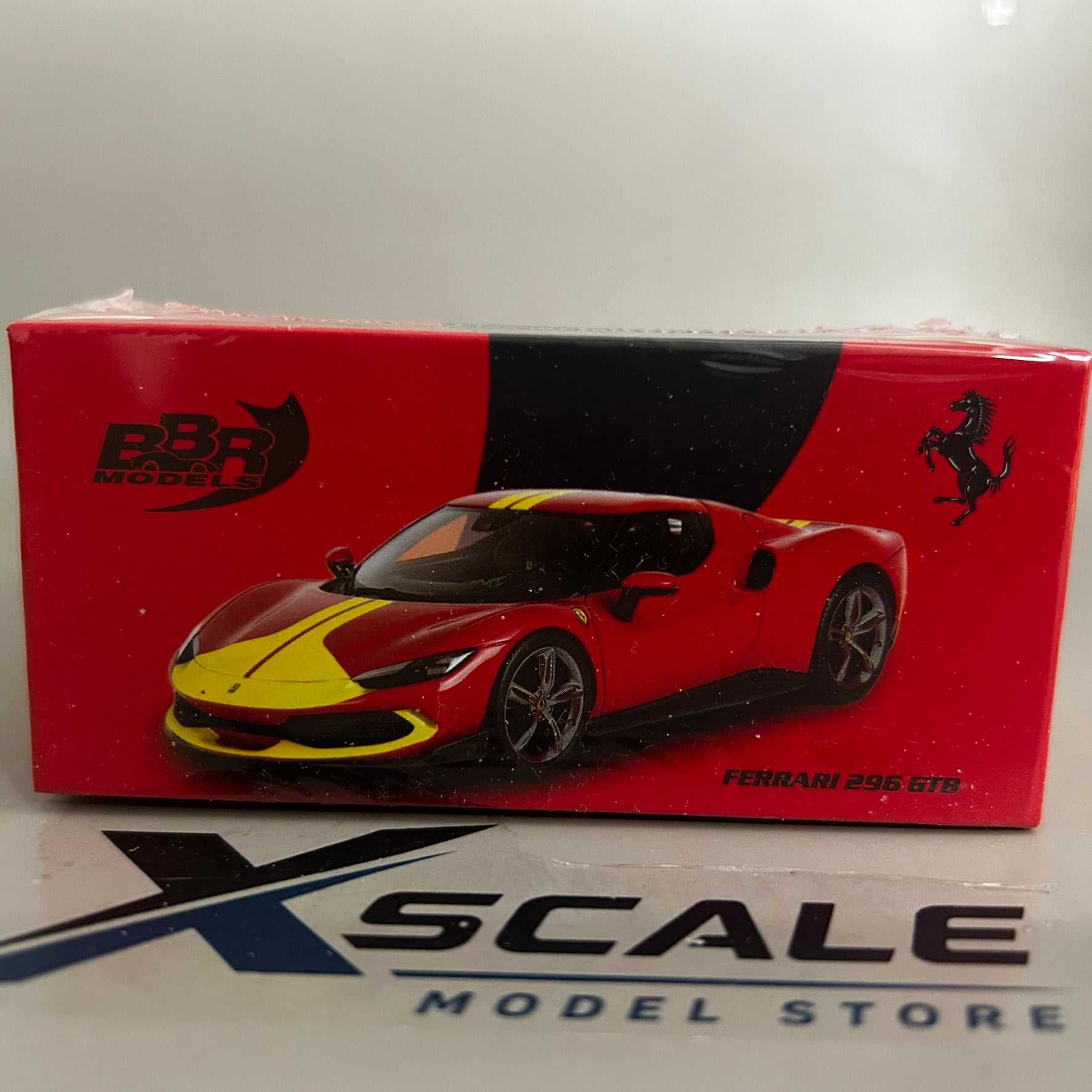 BBR 1/64 Ferrari 296 GTB Red/Yellow