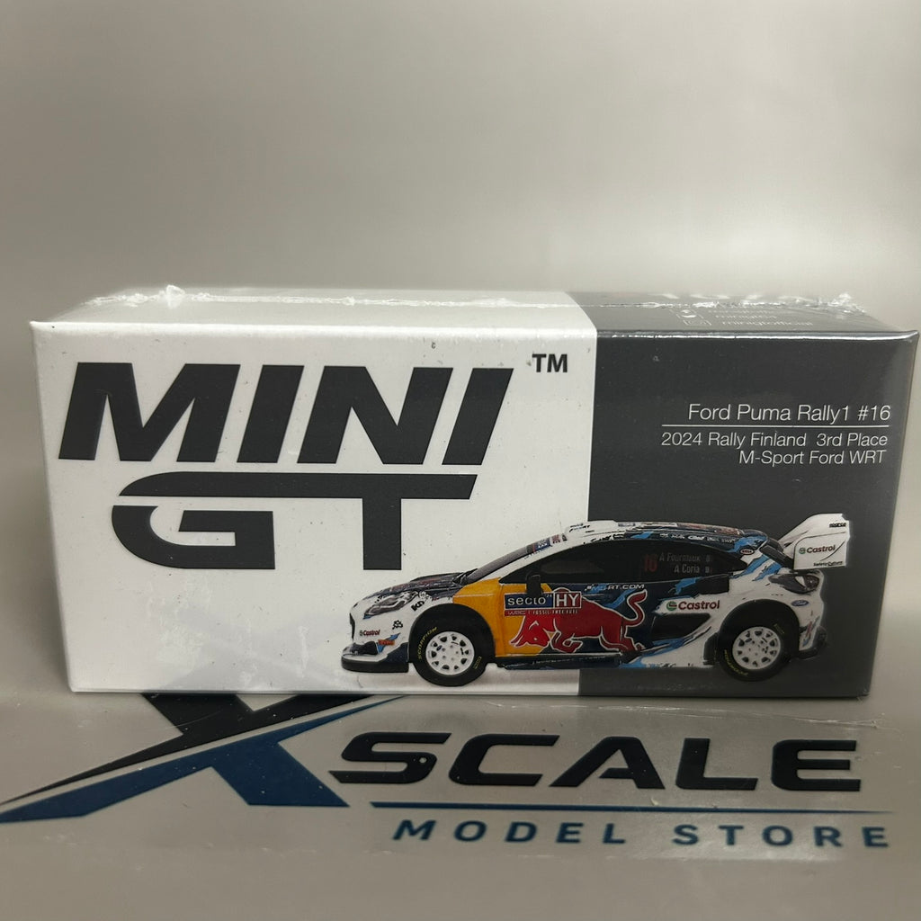 Mini GT 1/64 #1074 Ford Puma Rally1 #16 2024 Finland 3rd Place