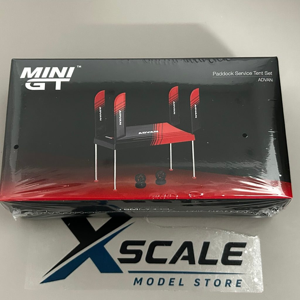 Mini GT 1/64 Paddock Service Tent Set Advan