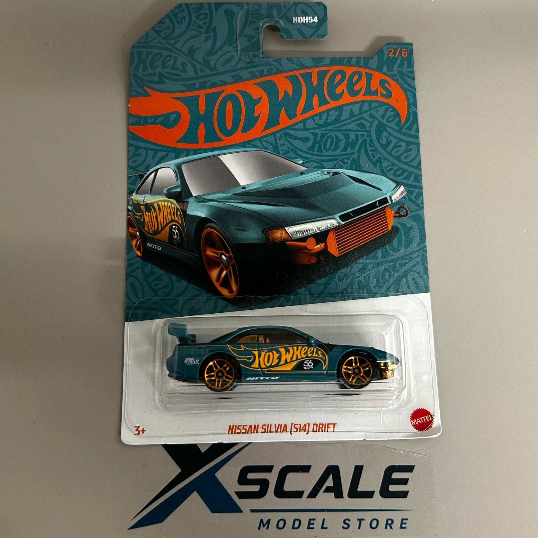 Silver Series Hot Wheels 1/64 56th Anniversary Nissan Silvia S14 Drift