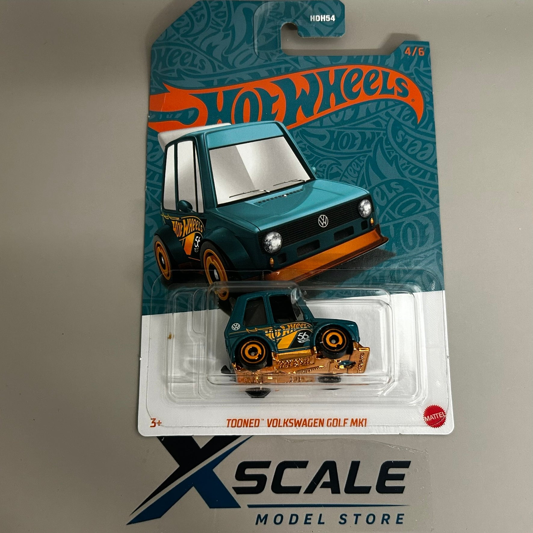 Silver Series Hot Wheels 1/64 56th Anniversary Volkswagen Golf MK1 Tooned