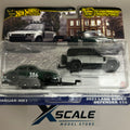 Premium Hot Wheels Team Transport 1/64 Jaguar MK1 Land Rover Defender 110