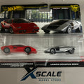 Premium Hot Wheels 1/64 Twin Pack Lamborghini Countach Lancia Stratos
