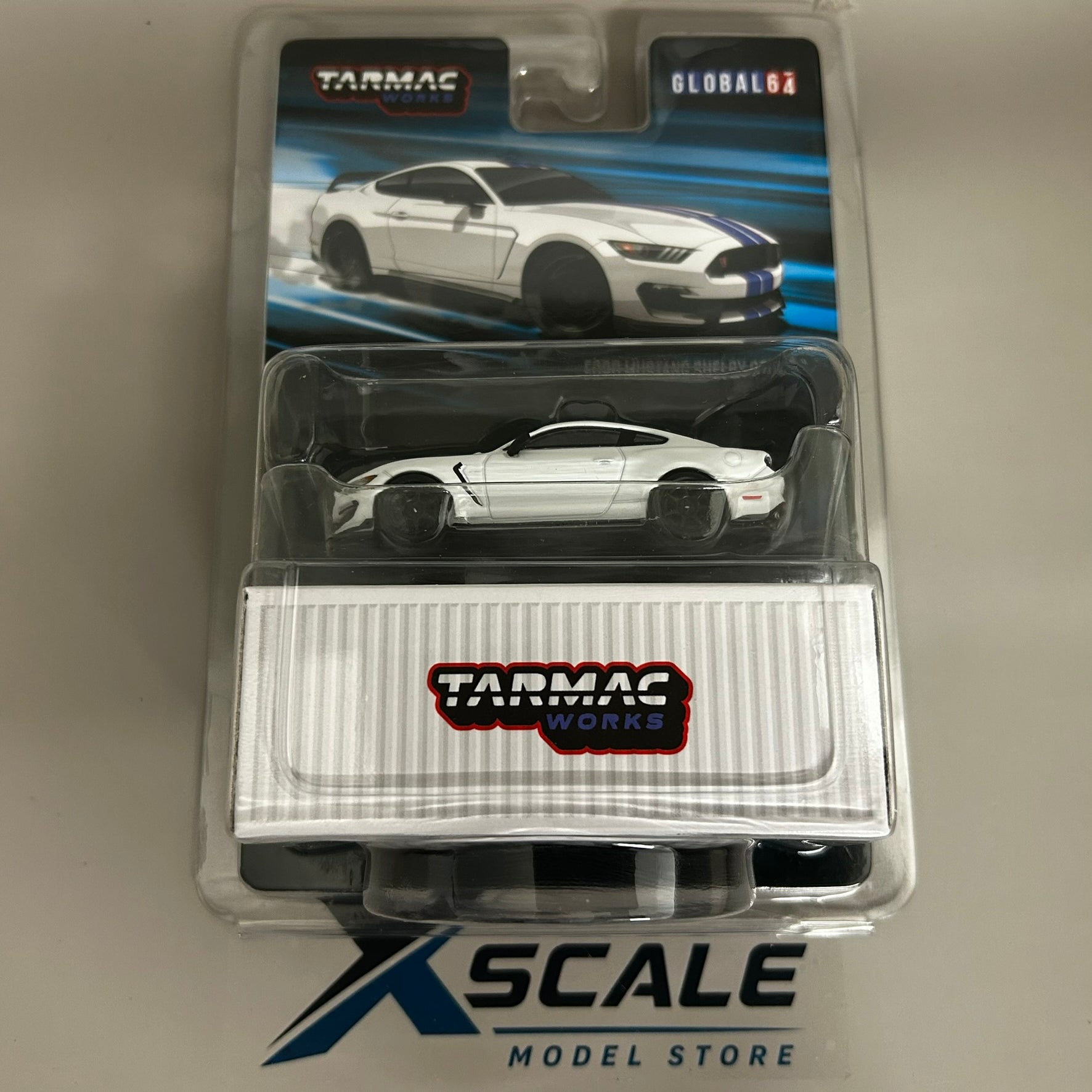 Tarmac Works 1/64 Ford Mustang GT250R White