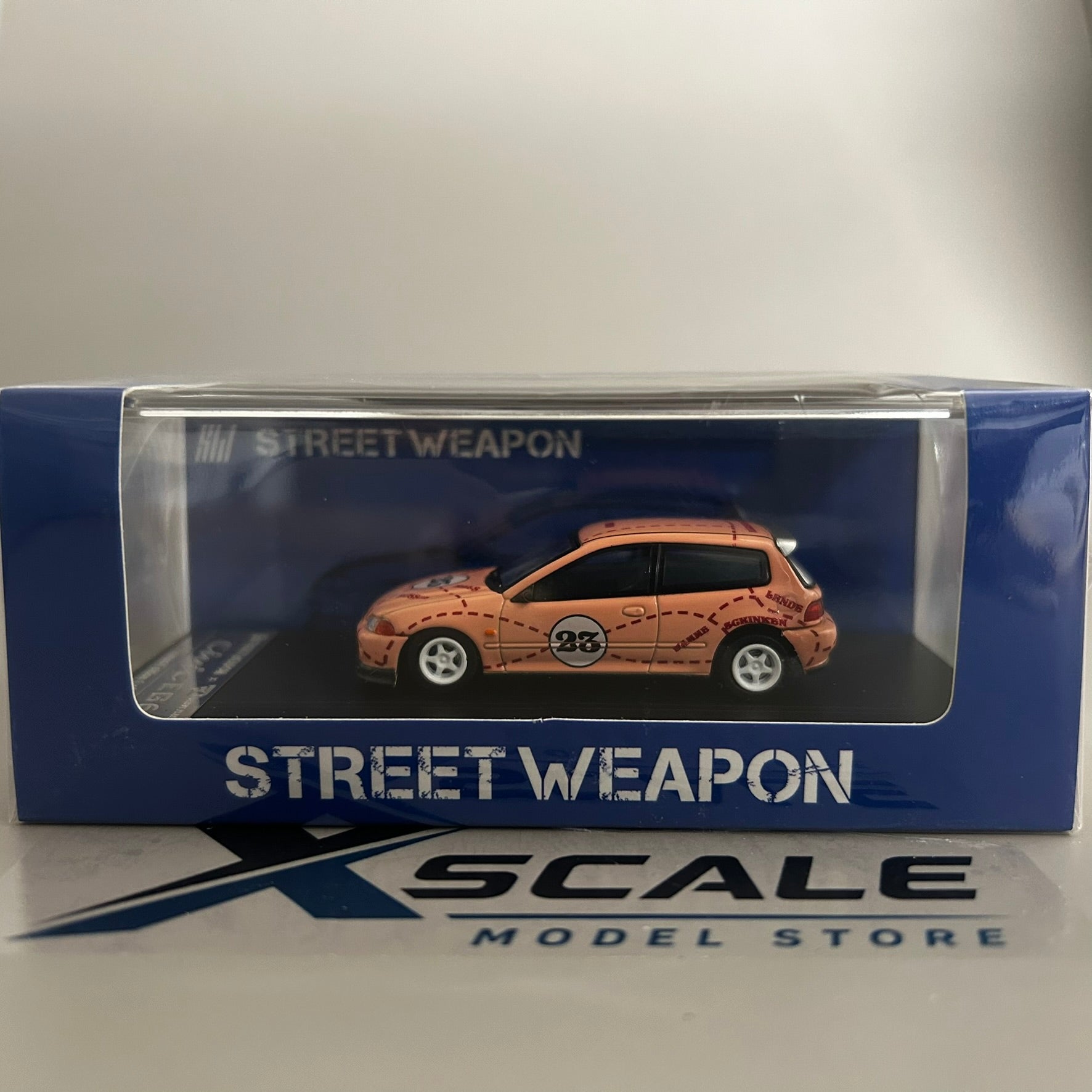 Street Weapon/Warrior 1/64 Honda Civic EG6 Pink
