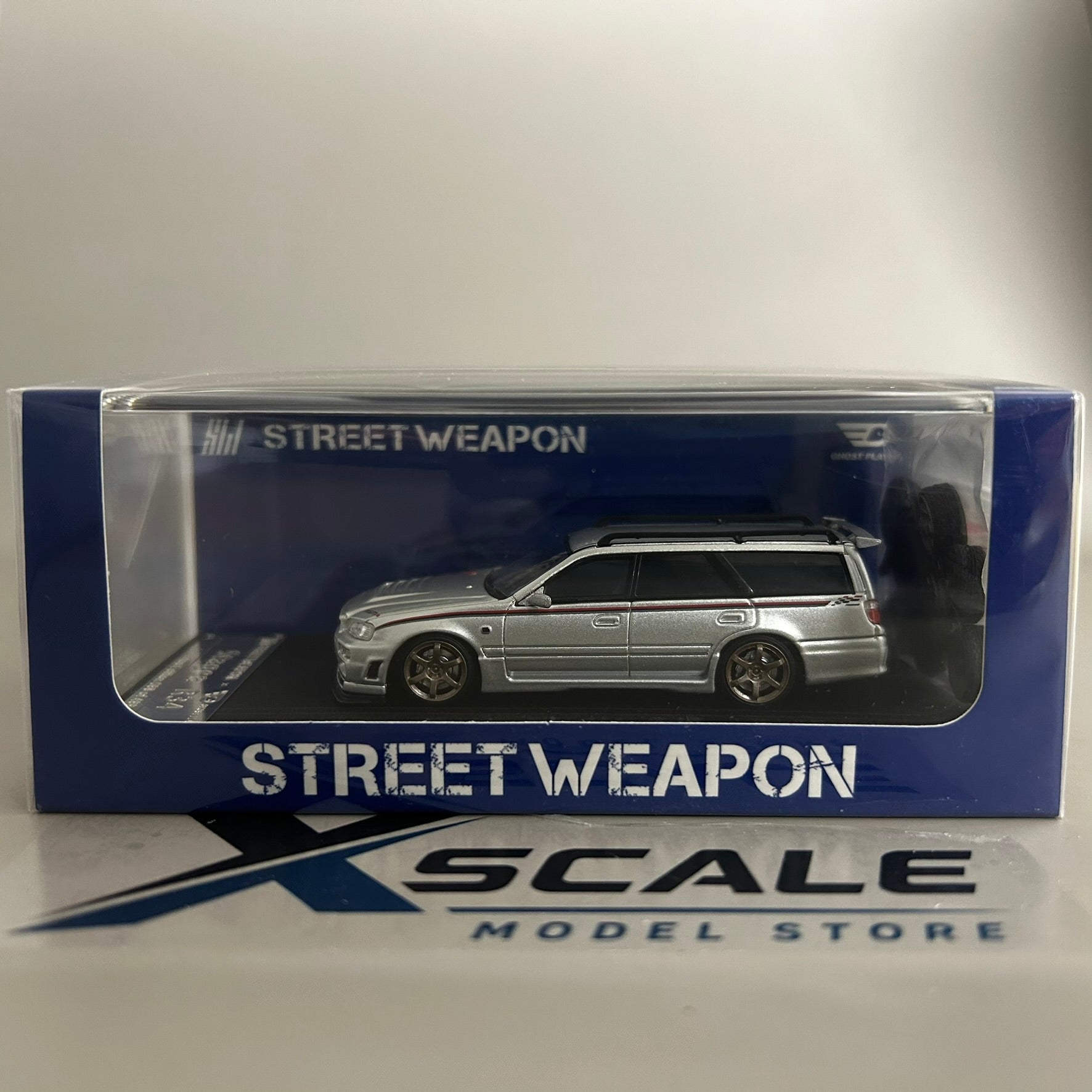 Street Weapon/Warrior 1/64 Nissan Skyline R34 Wagon Silver