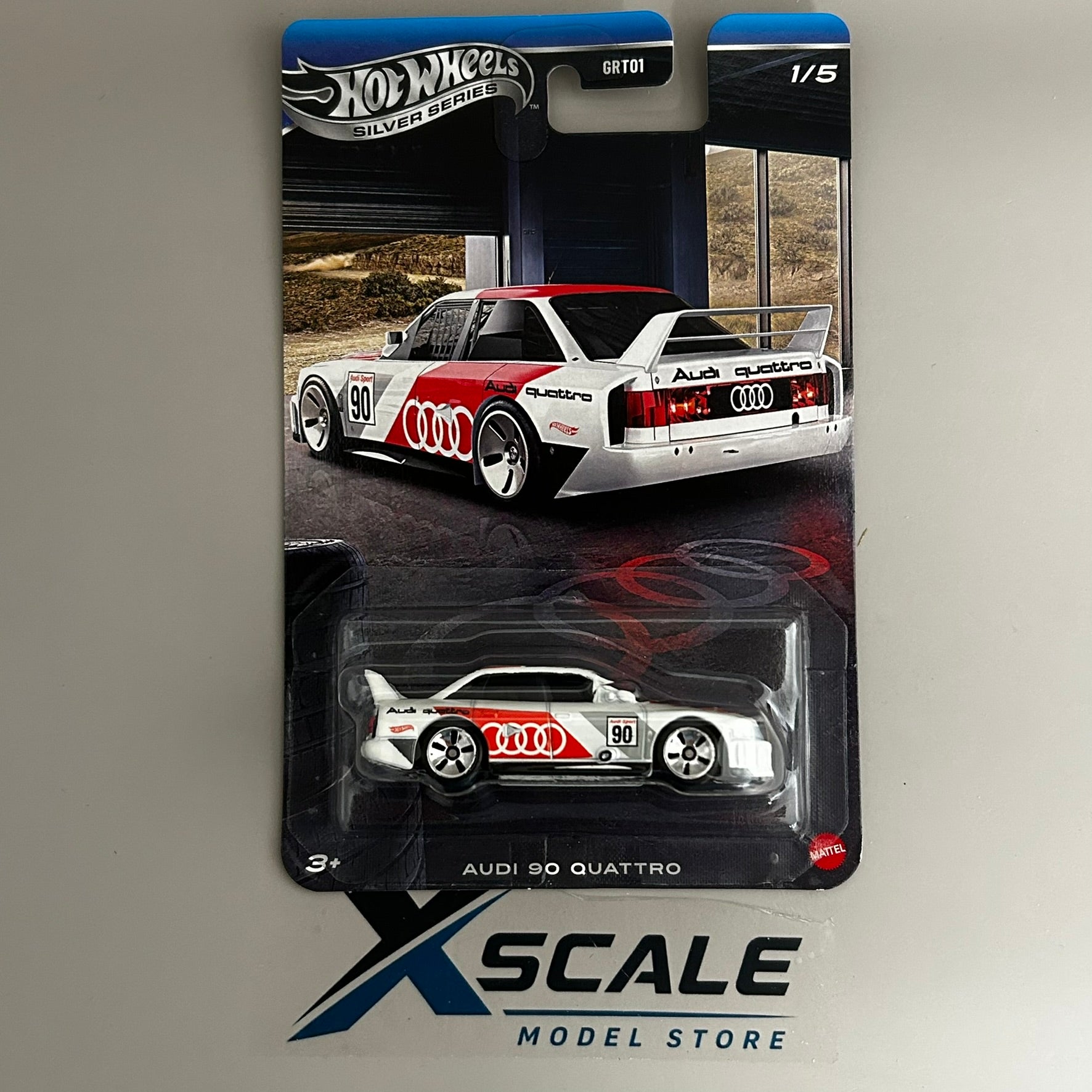 Silver Series Hot Wheels 1/64 Audi 90 Quattro