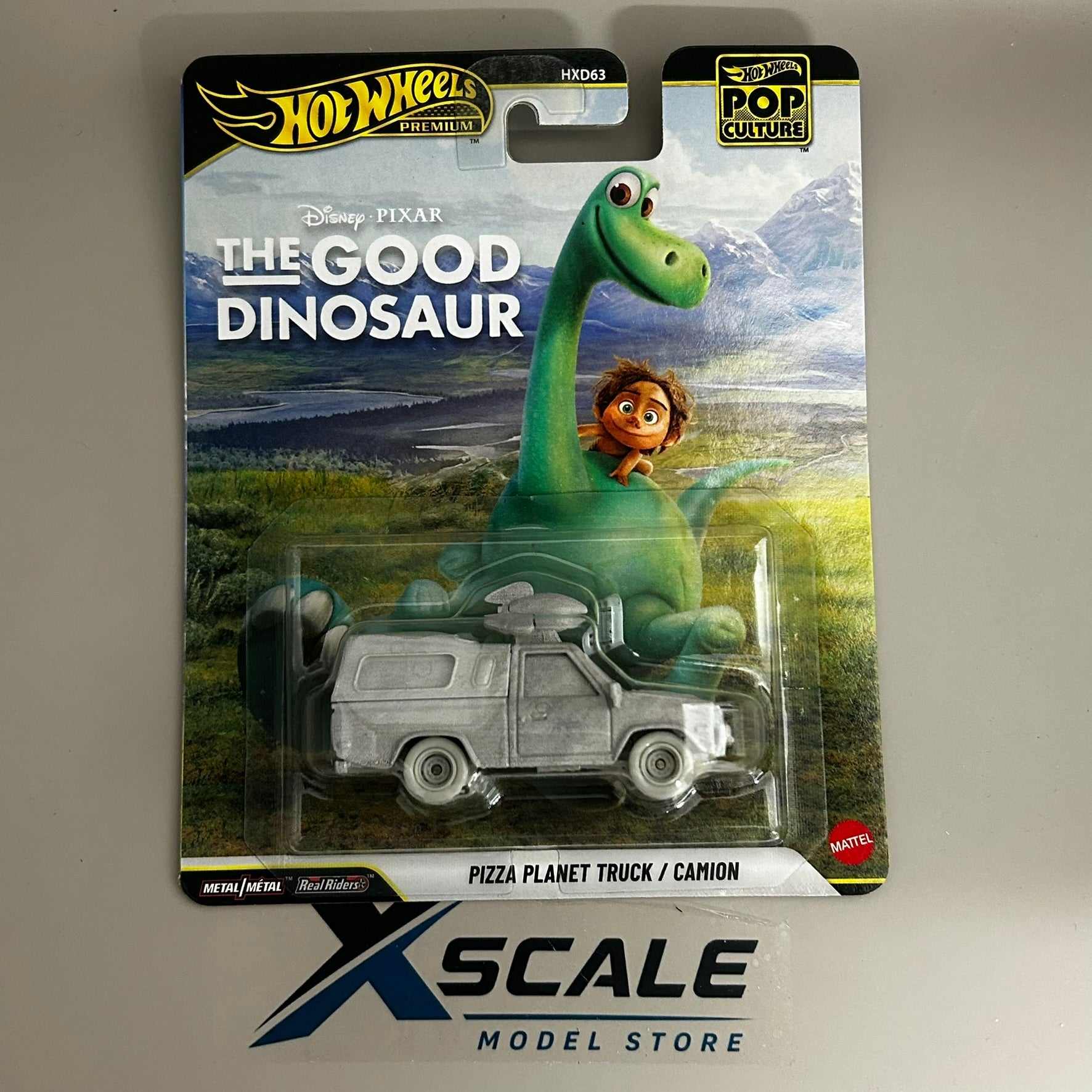Premium Hot Wheels Pop Culture 1/64 Good Dinosaur Pizza Planet Truck