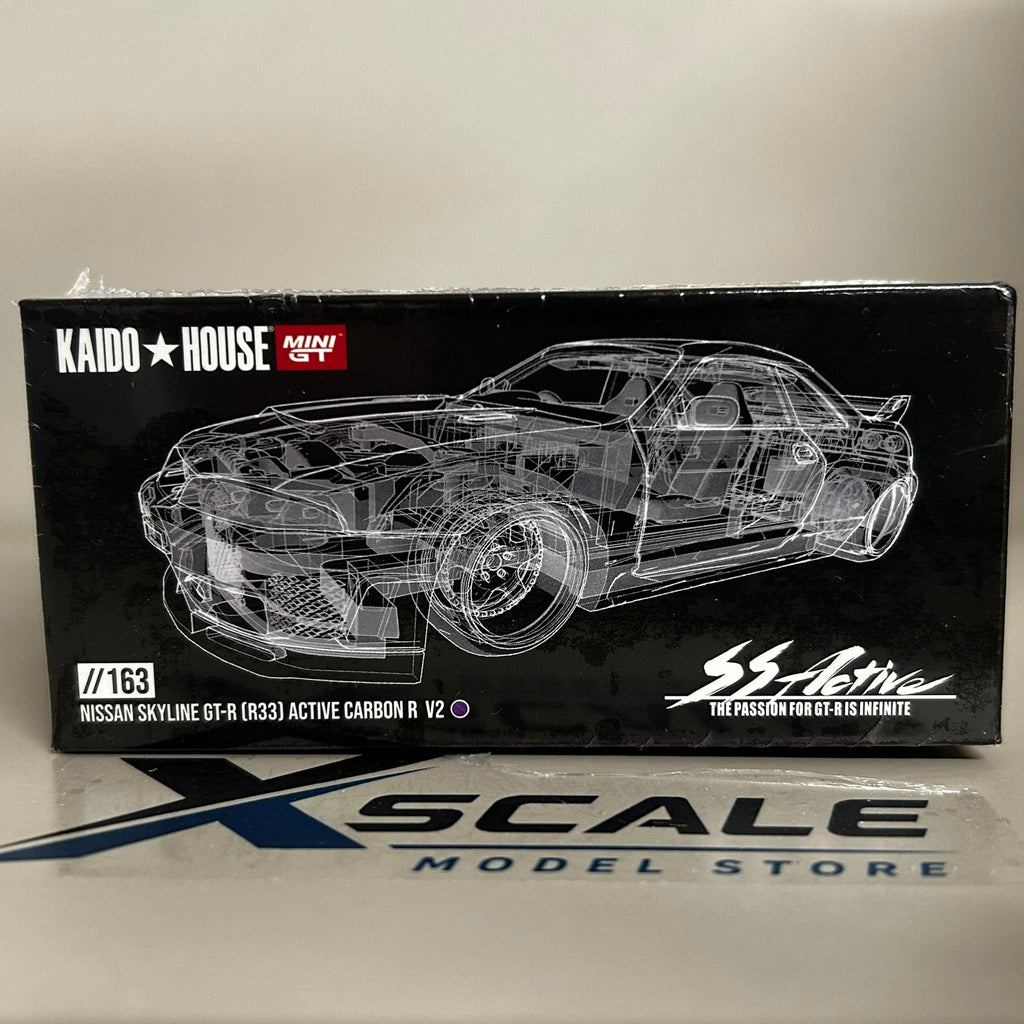 Mini GT Kaido House 1/64 Nissan Skyline R33 Active Carbon R V2
