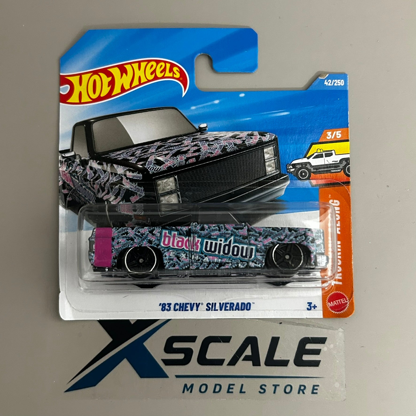 Hot Wheels 1/64 GM 83 Chevy Silverado Black