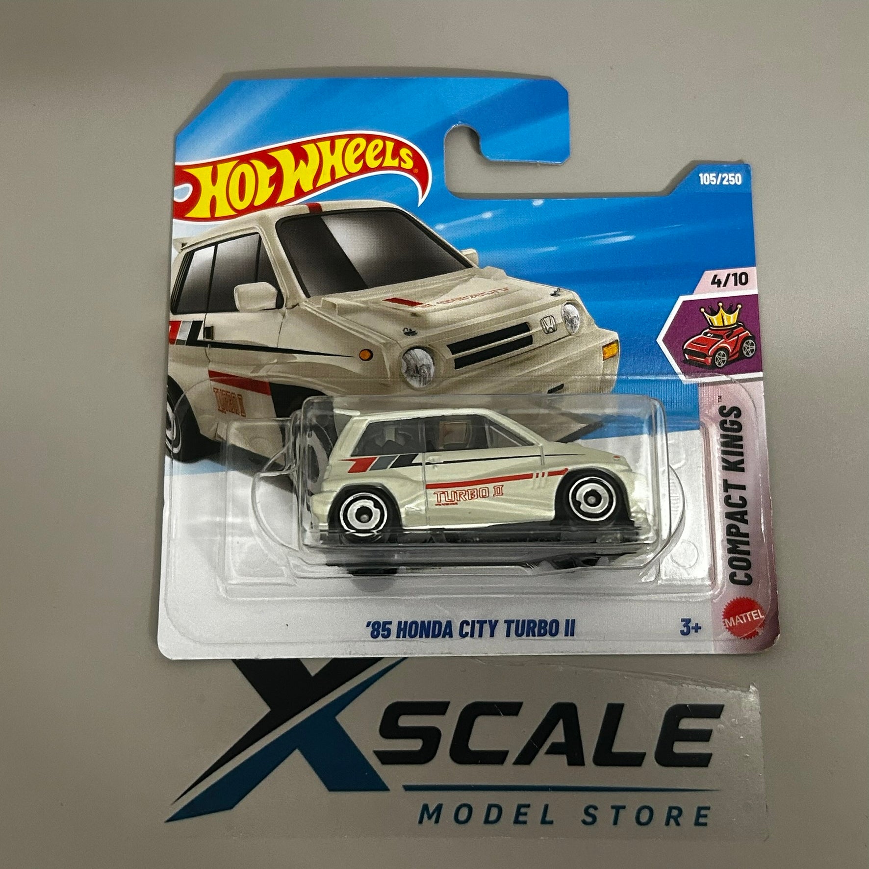 Hot Wheels 2026 N 1/64 Honda 85 City Turbo White
