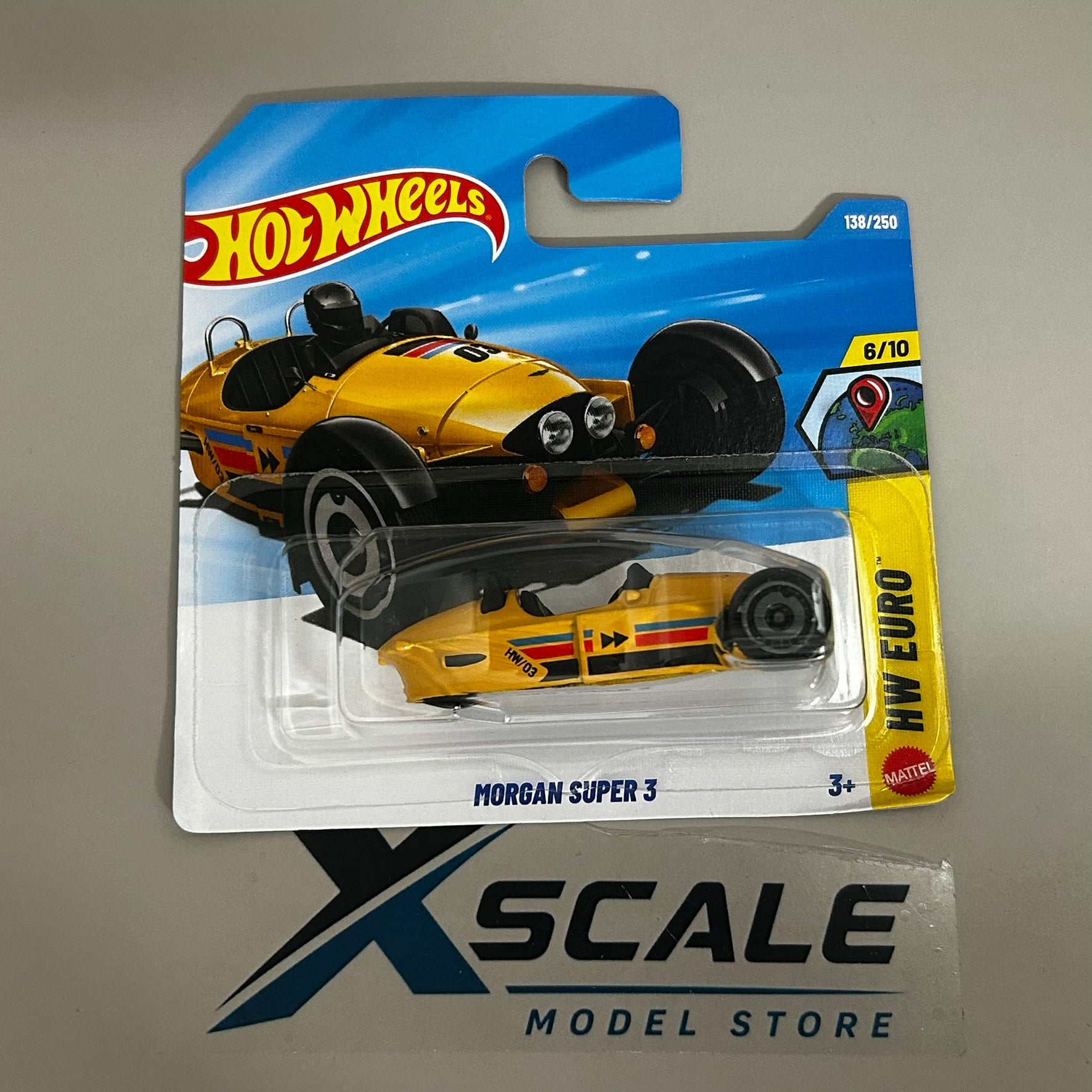 Hot Wheels 2026 N 1/64 Morgan Super 3 Yellow