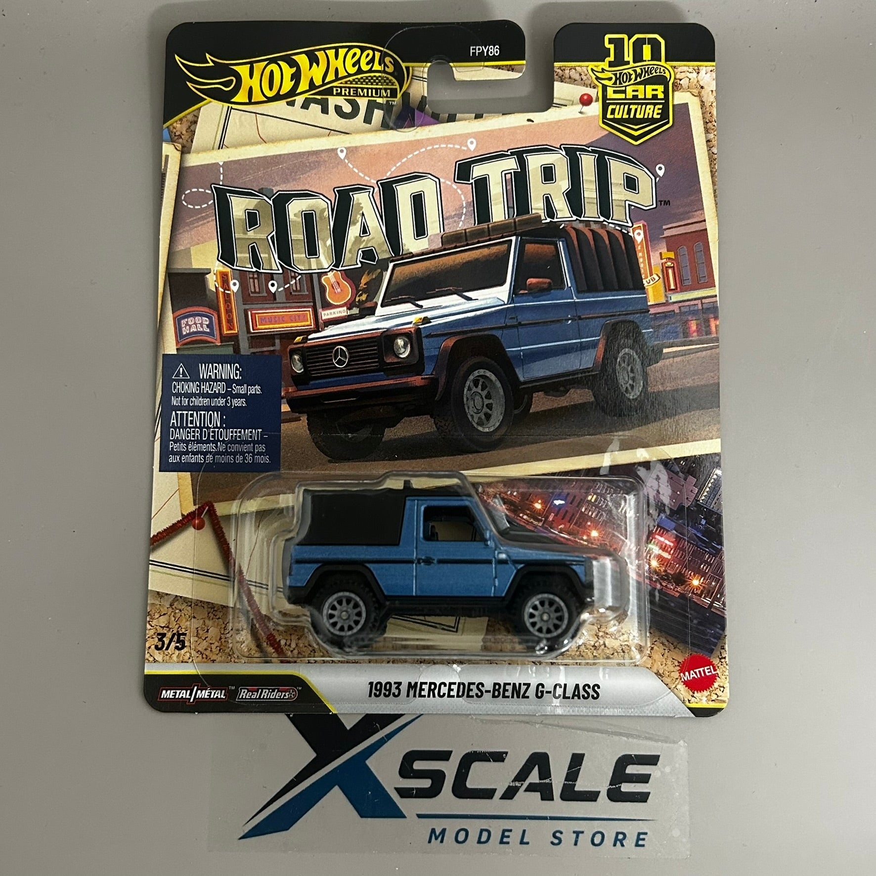 Premium Hot Wheels 1/64 Car Culture Road Trip 93 Mercedes G Class